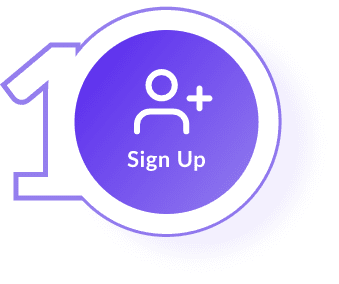 Sign Up icon - step 1 in how you use the FTx Identity verification platform