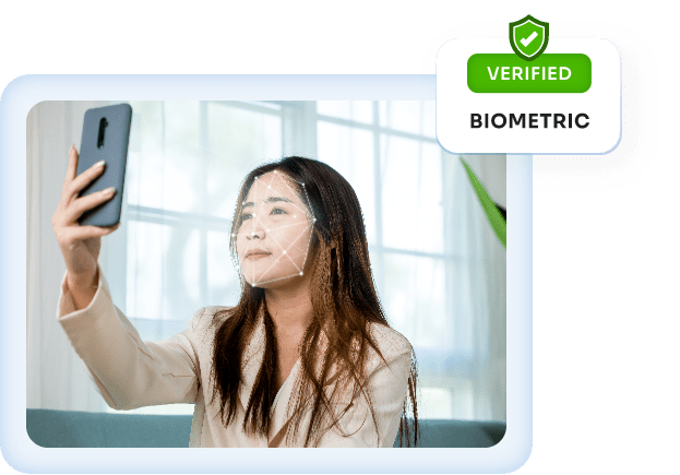 Selfie liveness detection for biometric authentication