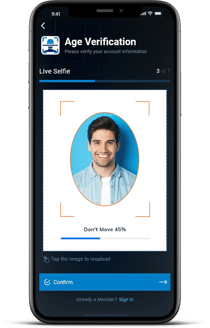Live selfie detection for biometric authentication