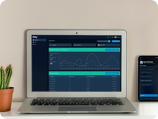 Customer scanning ID in FTx Identity app